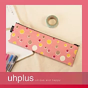 uhplus 手札收納袋-彩色水玉(粉)