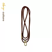 珠友 皮質編織證件繩/識別證件繩/證件吊帶01咖