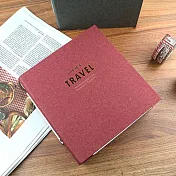 珠友 B6/32K2孔相本/相冊/相簿/4X6/72枚-美好時光01酒紅