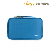 珠友  雙層超級大筆袋/工具包/收納包(XL)-SimpleB藍