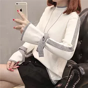 【NUMI】森-蝴蝶結針織毛衣-共3色-52111(F可選)F白色