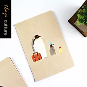 珠友 B6/32K棉線旅遊計劃本/旅行日記.手札.筆記本(2入)