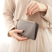 CHENSON讓錢住飯店 超薄牛皮長夾灰(W00018-2)