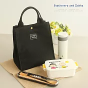 FUN~BAO 我的午餐袋│帆布小方黑