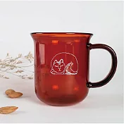 Lisa Larson X 好玻 | 把手水杯 琥珀sleep cat