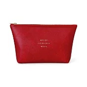 【HIGHTIDE】經典仿皮收納包L號 ‧紅色