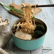 【THERMOcafe 凱菲】不鏽鋼多功能隔熱碗1.2L(TC-BOWL-LBL)淺粉藍