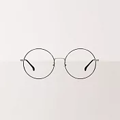 【ASLLY】潮流銀色細圓框濾藍光眼鏡