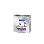 Durex杜蕾斯 AIR輕薄幻隱潤滑裝保險套 3入