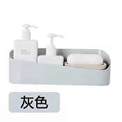 【E.dot】免釘無痕廚衛收納置物架灰色