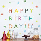 MIDORI 歡樂派對靜電壁貼-多彩慶生款