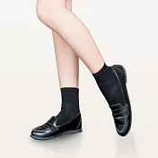 【Titan】太肯輕薄純棉短襪-F黑