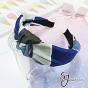 【SJ】方塊拼接造型髮箍(兩色)-深色