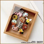 『坂井.亞希子』日系可愛動物造型兒童髮夾10件組禮盒 -混裝卡通汗毛夾