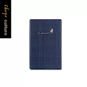 珠友 40K三格名片本/定頁名片收納簿/小卡收納/商務名片冊/96名-Entrepreneur01藍