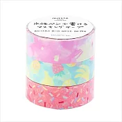 【Mark’s】maste水性筆可寫紙膠帶3入組 ‧夢幻/水果/甜圈