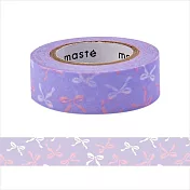 【Mark’s】maste水性筆可寫紙膠帶 ‧粉紫緞帶