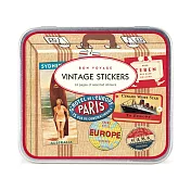美國 Cavallini & Co. STICKERS  鐵盒貼紙  懷舊旅行