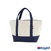 Kiiwi O! 輕便隨行系列帆布托特包 ANNE 藍x原色
