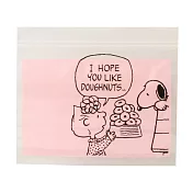 【A.P.J】史奴比包裝夾鍊袋 ‧粉紅