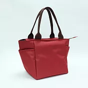 【MINE唐榮】高質感防水尼龍便當袋-磚紅色