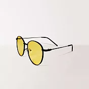 【ASLLY】抗UV400復古歐美明星款黃片墨鏡/太陽眼鏡