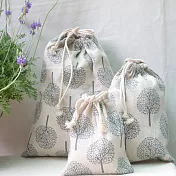 插畫風收納包‧大、中、小三入‧森林旅趣