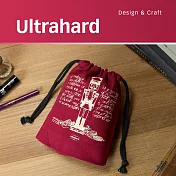 Ultrahard 藏書票束口袋- 胡桃鉗(紅)
