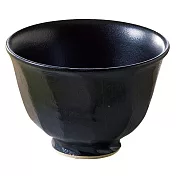 【藍花Aika】有田燒面取丼飯碗 ‧黑