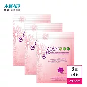 【HIBIS木槿花】輕薄乾爽夜用衛生棉(29.5cm/4片)x3包