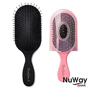 【施魔梳】英國皇室造型師獨家款(超值兩入組)梳妝粉黑+旅行晶鑽粉