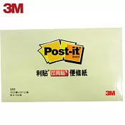 (3入1包)3M 655-1可再貼便條紙 黃色(7.5×12.7公分)