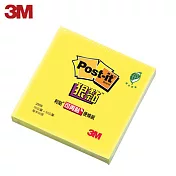 (4入1包)3M 255S-1狠黏便條紙 黃色(5×5CM)