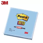 (4入1包)3M 255S-2狠黏便條紙 藍色(5×5CM)