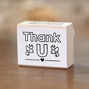 【KODOMO NO KAO】實用文字標籤木頭印章 ‧ THANK U