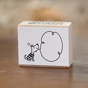 【KODOMO NO KAO】實用文字標籤木頭印章 ‧ BUBBLE