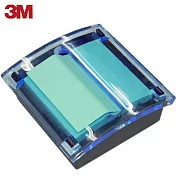 3M C4216抽取式便條台 藍綠色(7.5×7.5公分)