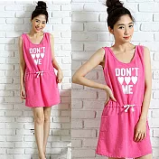 【NUMI】腰間綁帶運動洋裝-桃色33221(F可選)F桃