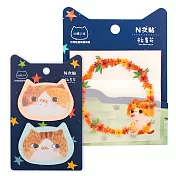 JzFun 拉查花/透明便條-嬉皮花花&造型便條紙-花花與查理