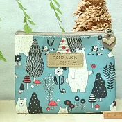 歡樂插畫風零錢包‧北極熊彩虹樂園