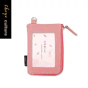 珠友  識別證/工作證件/票夾零錢包/隨身零錢袋-櫻の日01粉