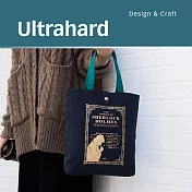 Ultrahard 藏書票閱讀書袋-福爾摩斯(藍)