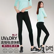 Run Power 螺旋壓紋機能運動褲7206紅線壓紋-S