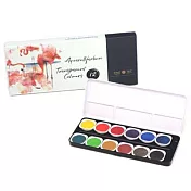 【德國Finetec】12色盒裝透明水彩組