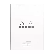 【Rhodia】N°16_A5上掀式筆記本_可撕式會議記錄用內頁80張_白色白色