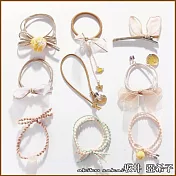 『坂井.亞希子』宇宙星空系列髮圈9件組  -黃色