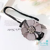 【Hera赫拉】百變花包珍珠紮頭髮飾/盤髮器(2款)灰