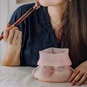 仁舟淨塑 矽密袋(1000ml)_櫻花粉