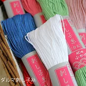 日本DARUMA THREAD/職人染技飽和綿線[純白]