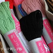 日本DARUMA THREAD/職人染技飽和綿線[黑色]
